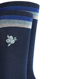 Bar III Men's Embroidered Floral Socks Navy Size Regular