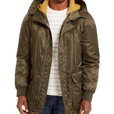 American Rag Men's Newton Hooded Parka Jacket Olive Size Small