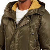 American Rag Men's Newton Hooded Parka Jacket Olive Size Small