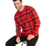 Charter Club Men's Plaid Family Sweater Red - Size Small