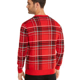 Charter Club Men's Plaid Family Sweater Red - Size Small