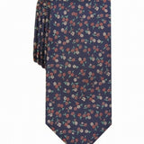 Bar III  Men's Penrose Skinny Floral Tie  Blue Size Regular