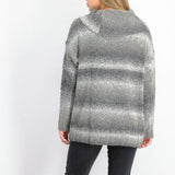 Style & Co Women's Ombre Boucle Sweater Black Size Medium