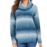 Style & Co Ombre Boucle Sweater Navy Size X-Large
