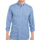 Club Room Men's Micro Check Shirt Navy Size Medium