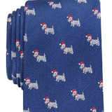 Club Room Men's Santa Scotty Tie Navy Size Regular
