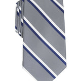 Club Room Men's Classic Stripe Tie Gray Size Regular