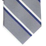 Club Room Men's Classic Stripe Tie Gray Size Regular