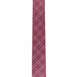 Bar III Men's Cooper Skinny Plaid Tie Red Size Regular