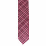 Bar III Men's Cooper Skinny Plaid Tie Red Size Regular