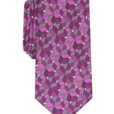Alfani Men's Slim Geo Tie Pink One Size