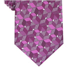 Alfani Men's Slim Geo Tie Pink One Size