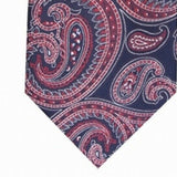 Tasso Elba Men's Paisley Silk Tie Red Size Regular