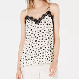Bar III Women's Polka Dot Camisole Top White Size Small