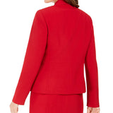 Kasper Women's Kasper Notched-Lapel Blazer Red Size 4