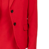 Kasper Women's Kasper Notched-Lapel Blazer Red Size 4