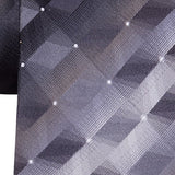 Van Heusen Men's 3-D Geometric Tonal Silk Tie Black Size Regular