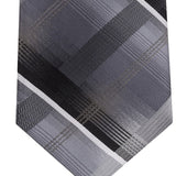 Van Heusen Men's Dean Classic Plaid Tie Black Size Regular