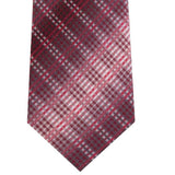 Van Heusen Men's Garcia Classic Ombre Plaid Tie Red Size Regular