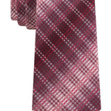 Van Heusen Men's Garcia Classic Ombre Plaid Tie Red Size Regular
