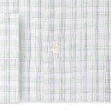 Van Heusen Men's Classic Fit Wrinkle-Free Performance Stretch Flex Collar Plaid Dress Shirt Blue Size 17-36-37