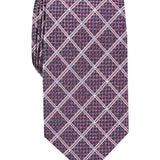 Perry Ellis Men's Edale Grid Silk Tie Red Size Regular