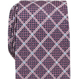 Perry Ellis Men's Edale Grid Silk Tie Red Size Regular