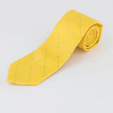 Perry Ellis Men's Burr Classic Geo Grid Tie Yellow Size Regular