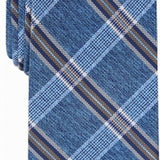 Perry Ellis Men's Dover Plaid Tie Navy Size Regular