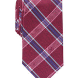 Perry Ellis Men's Dover Plaid Tie Red Size Regular
