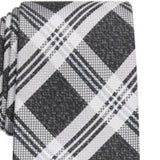 Perry Ellis Men's Duxbury Plaid Tie Black Size Regular