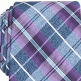 Perry Ellis Men's Dever Classic Plaid Tie Purple Size Regular