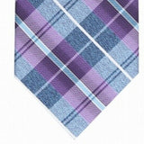 Perry Ellis Men's Dever Classic Plaid Tie Purple Size Regular