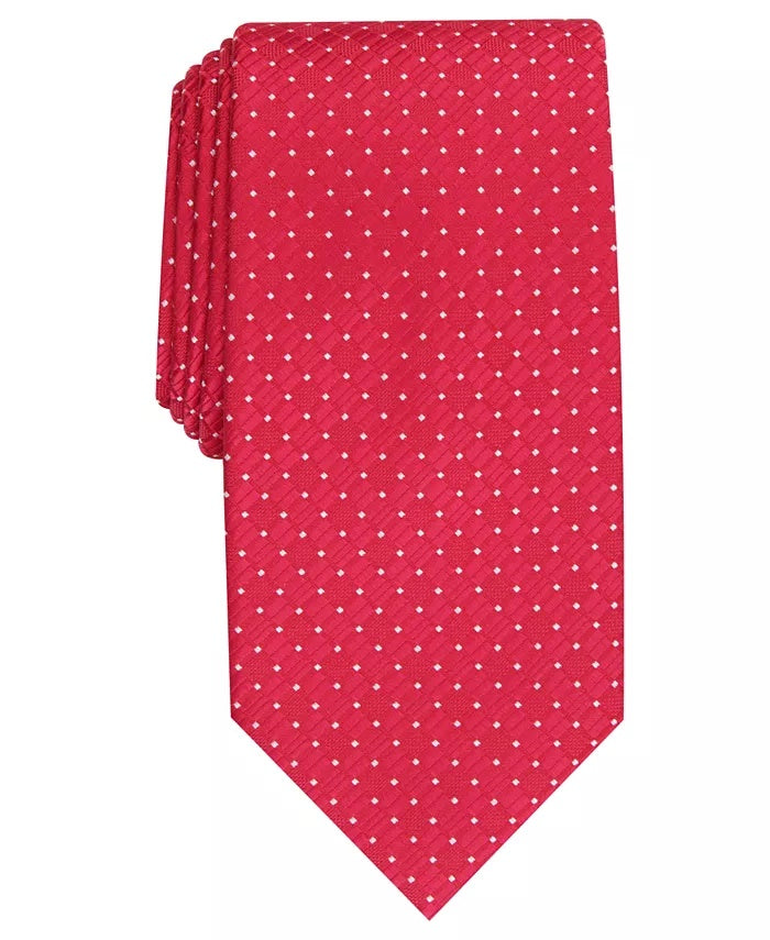 Perry Ellis Men's Kimball Micro-dot Tie Red Size Regular