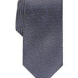 Perry Ellis Men's Savin Herringbone Tie Black Size Regular