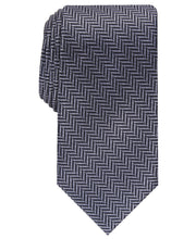 Perry Ellis Men's Savin Herringbone Tie Black Size Regular