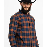 Levi's Men's Ferra Plaid Button Long Sleeve Western Flannel Shirt Orange  Size Extra Large