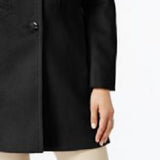 Forecaster Women's Fox-Fur-Trim Hooded Walker Coat Black Size 10