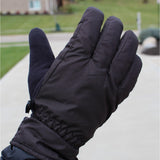 Isotoner Mens Cold Weather Waterproof Winter Gloves Black M