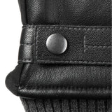 Isotoner Signature Men's Faux-Leather Sleekheat Gloves Black Size Medium
