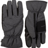 Isotoner Signature Men's Sleek Heat Waterproof Gloves Black Size Large
