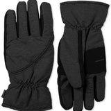 Isotoner Signature Men's Sleek Heat Waterproof Gloves Black Size Medium