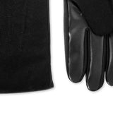 Isotoner Signature Mens Sleek Heat Faux Leather Plaid Driving Gloves Black Size Medium