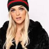 Maralyn & Me Junior's Reversible Cropped Hooded Faux Fur Coat Black Size Small