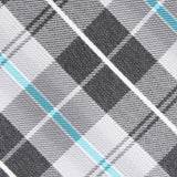 Perry Ellis Men's Dever Classic Plaid Tie Charcoal One Size