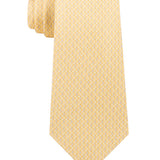 Michael Kors Men's Classic Geo Cube Silk Twill Tie Yellow One Size