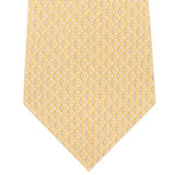 Michael Kors Men's Classic Geo Cube Silk Twill Tie Yellow One Size