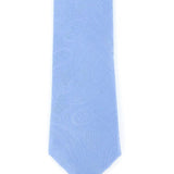 Michael Kors Men's Satin Texture Paisley Silk Tie Blue Size Regular