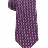 Michael Kors Men's Small Optical Geometric Tie Dark Pink Size Regular
