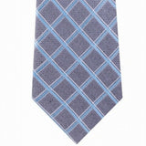 Michael Kors Men's Asymmetric Grid Tie Blue Size Regular